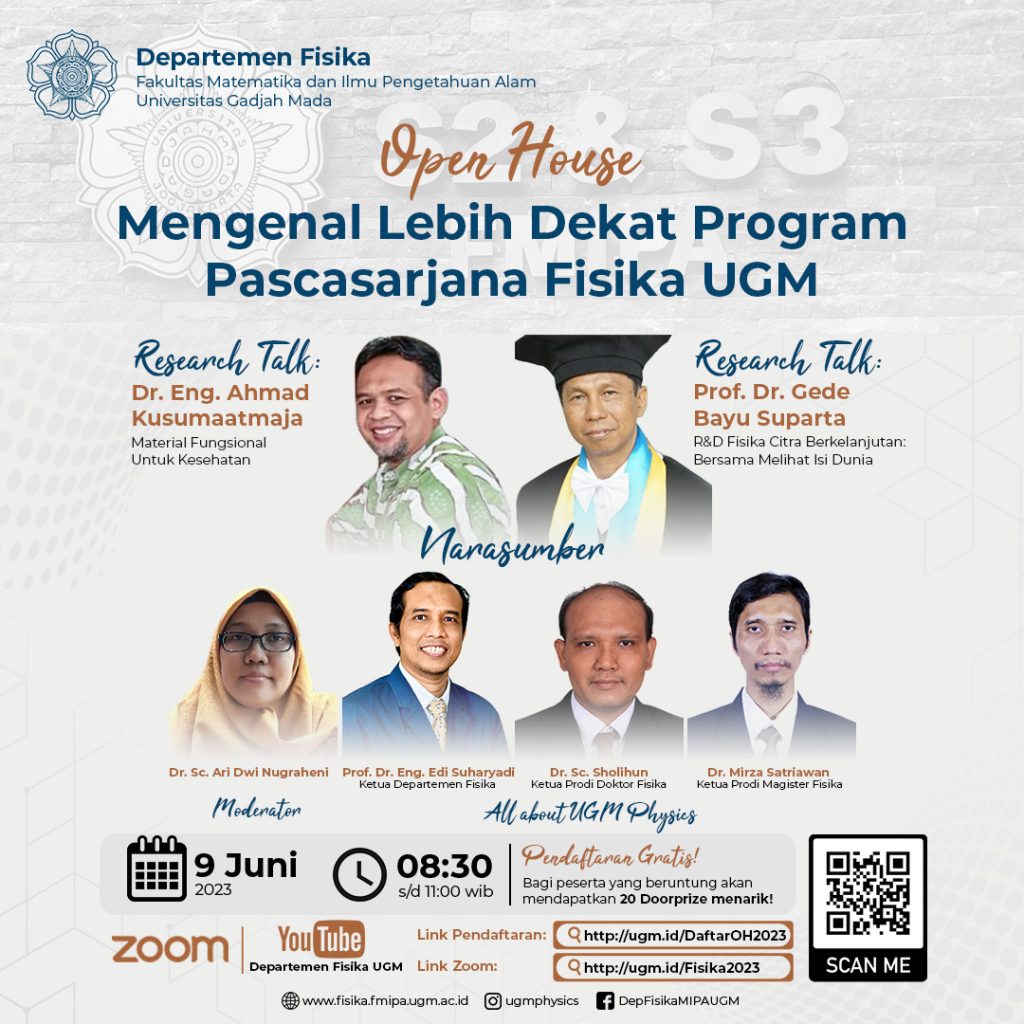 Open House : Mengenal Lebih Dekat Program Pascasarjana Fisika UGM ...